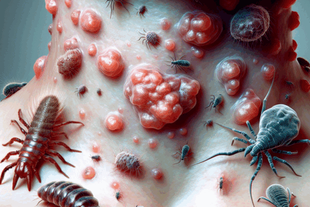 Brodawczaki na szyi a pasożyty – fakty i mity