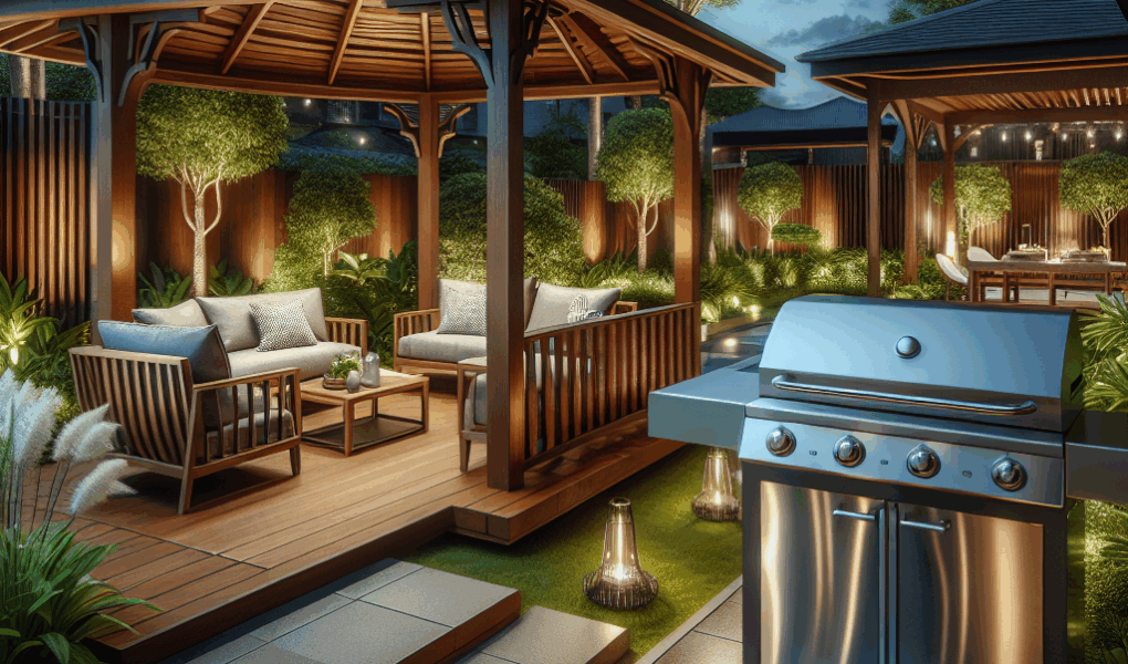 Projekt altany drewnianej – ergonomia użytkowania, czyli układ mebli, grill i oświetlenie
