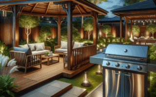 Projekt altany drewnianej – ergonomia użytkowania, czyli układ mebli, grill i oświetlenie