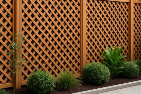 Płotek drewniany kratka – nowoczesne pomysły na strefy w ogrodzie